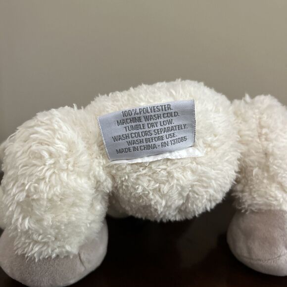 Silver One Lamb Plush Sheep Smiling Easter 8" - Picture 6 of 8